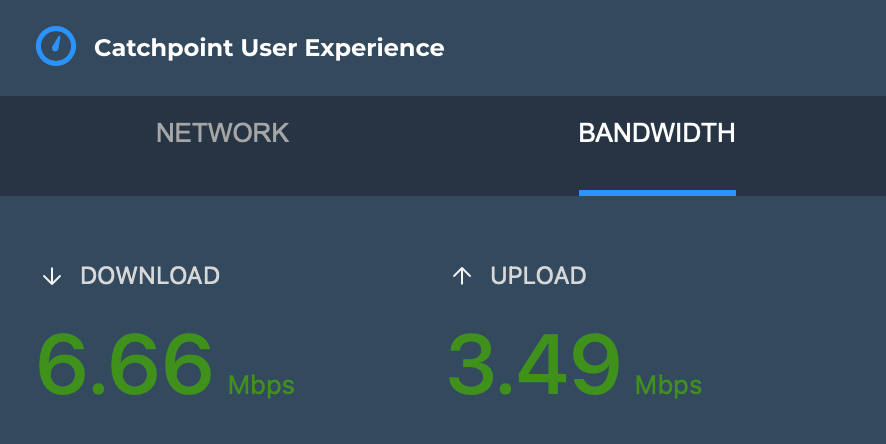 Catchpoint User Experience テストラン